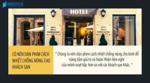 Dịch vụ dán phim cách nhiệt chống nóng cho khách sạn
