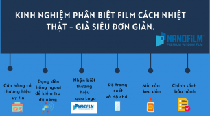 Kinh nghiệm phân biệt film cách nhiệt thật - giả siêu đơn giản