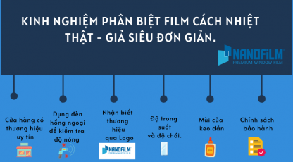 Kinh nghiệm phân biệt film cách nhiệt thật - giả siêu đơn giản