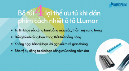 Bỏ túi 4 lợi thế ưu tú khi dán phim cách nhiệt ô tô LLumar
