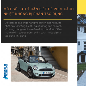 Một số lưu ý cần biết để phim cách nhiệt không bị phản tác dụng