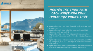 Dán phim cách nhiệt nhà kính tại Tphcm hợp phong thủy