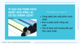 Những yếu tố nào ảnh hưởng đến giá phim cách nhiệt nhà kính?