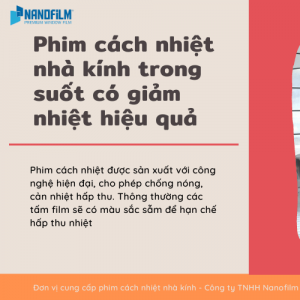 Film cách nhiệt cửa kính trong suốt có giảm nhiệt hiệu quả?