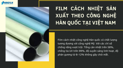 Phim cách nhiệt công nghệ Hàn Quốc có tốt không với thời tiết Việt nam