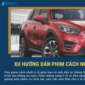 Dán phim cách nhiệt ô tô chính hãng quận 12