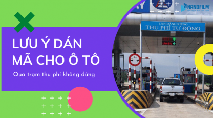 Những lưu ý khi dán mã cho ô tô qua trạm thu phí tự động không dừng 