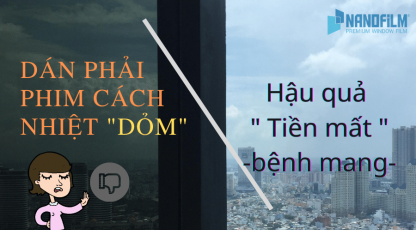 Tiền mất, tật mang khi dùng film cách nhiệt nhà kính dỏm