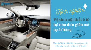 Kinh nghiệm tự vệ sinh nội thất ô tô tại nhà đơn giản mà chuẩn như Car Spa