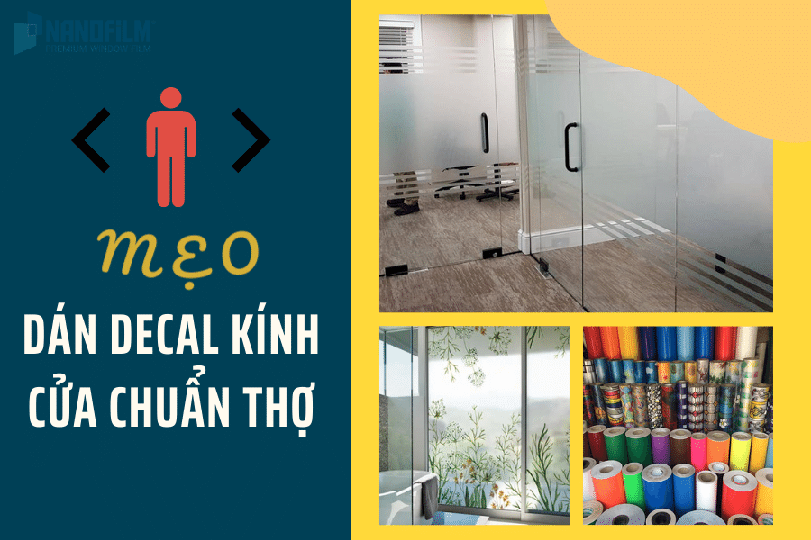 Mẹo dán decal kính đẹp chuẩn như thợ