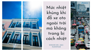 Mức nhiệt khủng khi đỗ xe oto ngoài trời khi không trang bị cách nhiệt