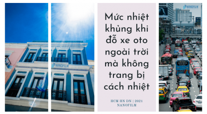 Mức nhiệt khủng khi đỗ xe oto ngoài trời khi không trang bị cách nhiệt