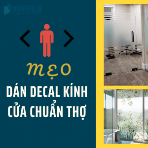 Mẹo dán decal kính đẹp chuẩn như thợ