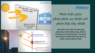 Phân biệt giữa phim phản xạ nhiệt với phim hấp thụ nhiệt