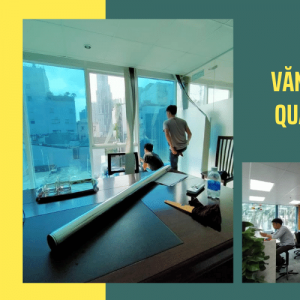 Dán kính cách nhiệt cho văn phòng làm việc của cơ quan dịch vụ nước ngoài.