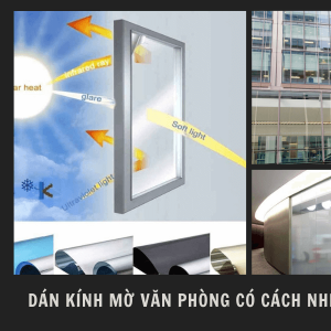 Dán kính mờ văn phòng có cách nhiệt được không?