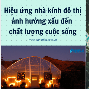 Hiệu ứng nhà kính đô thị ảnh hưởng xấu đến chất lượng cuộc sống