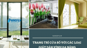 Trang trí cửa sổ với các loại giấy dán kính đa năng hiện nay