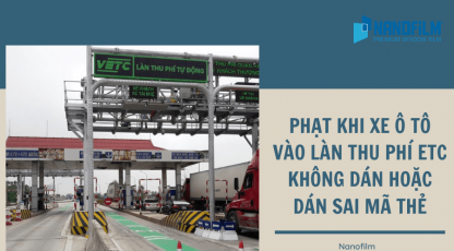 Phạt khi xe ô tô vào làn thu phí ETC không dán hoặc dán sai mã thẻ