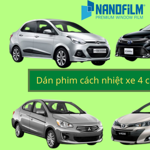 Dán phim cách nhiệt xe 4 chỗ, bảo hành bền bỉ đến 10 năm 