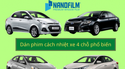Dán phim cách nhiệt xe 4 chỗ, bảo hành bền bỉ đến 10 năm 