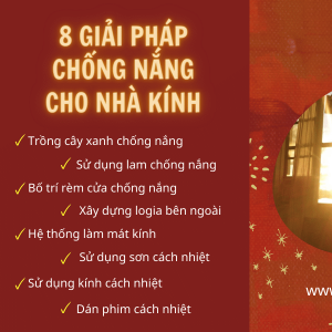 Nhà kính mát mẻ nhờ 8 giải pháp chống nắng từ chuyên gia