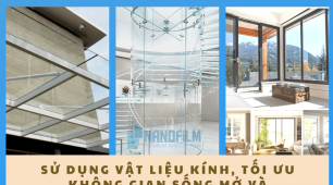 Sử dụng vật liệu kính, tối ưu không gian sống mở và ấn tượng hơn