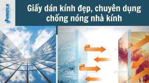 Giấy dán kính đẹp, chuyên dụng chống nóng nhà kính