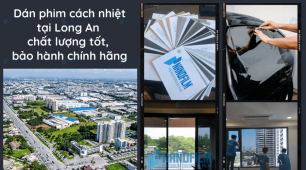 Dán phim cách nhiệt tại Long An chất lượng tốt, bảo hành chính hãng
