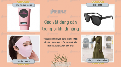 Bạn có trang bị đầy đủ các vật dụng chống nắng khi ra đường hay chưa?