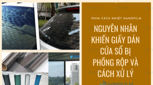 Giấy dán cửa sổ bị phồng rộp cần xử lý như thế nào?