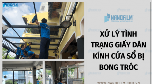 Xử lý tình trạng giấy dán kính cửa sổ bị bong tróc