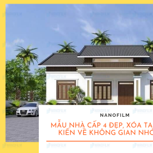Mẫu nhà cấp 4 đẹp, xóa tan định kiến về không gian nhỏ hẹp