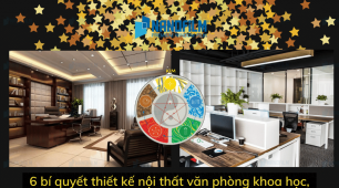 6 bí quyết thiết kế nội thất văn phòng khoa học, hợp phong thủy