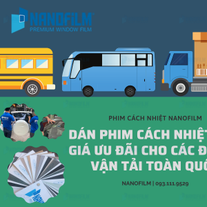Dán phim cách nhiệt oto giá ưu đãi cho các đơn vị vận tải toàn quốc