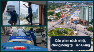 Dán phim cách nhiệt, chống nóng tại Tiền Giang