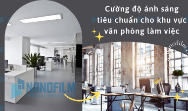 Cường độ ánh sáng tiêu chuẩn cho khu vực văn phòng làm việc