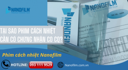 CO CQ là gì? Tại sao phim cách nhiệt phải có chứng nhận CO CQ?
