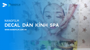 Decal dan kính spa sáng tạo không gian thu hút khách hàng